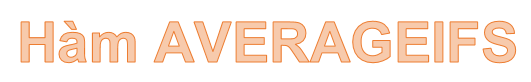 AVERAGEIFS function - The function returns the average of the arguments that meet multiple conditions in Excel Picture 1