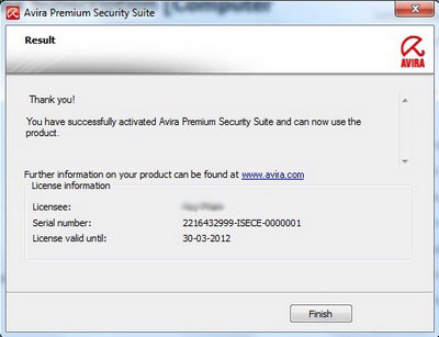 Avira Security Suite 9-month free license Picture 5