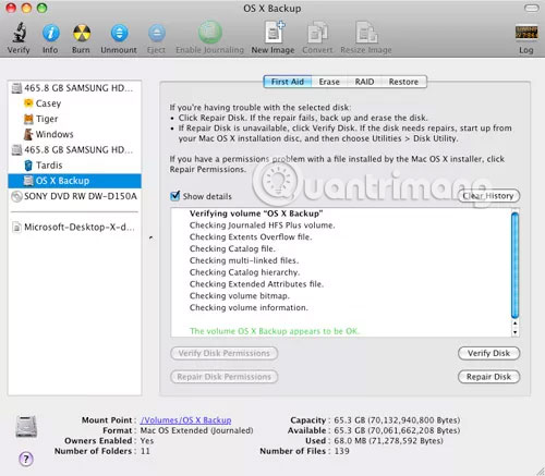 mac os disk utility startup