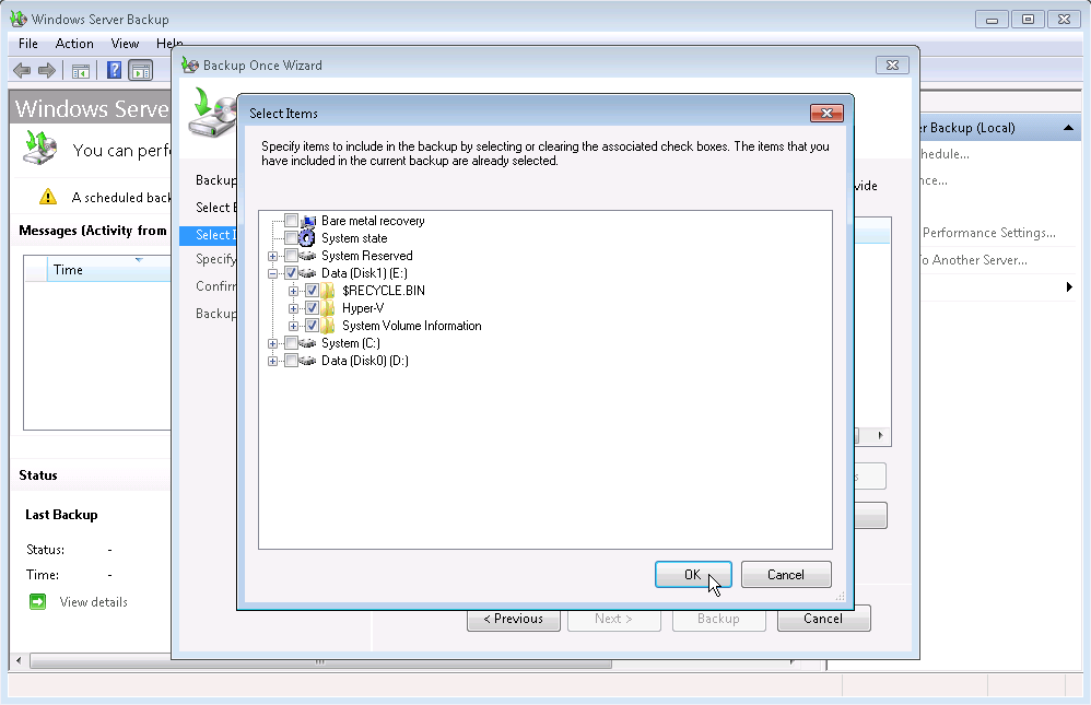 Back up virtual machines with Windows Server 2008 R2 and Hyper-V Picture 5