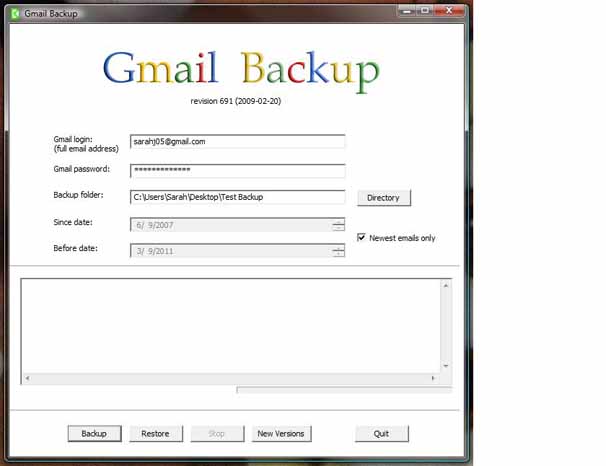 Back up Web E-Mail account Picture 2