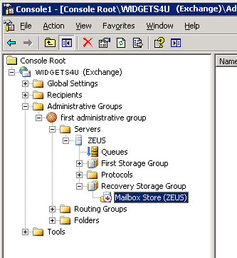Backup and Restore Exchange 2003 with Recovery Storage Group Picture 4