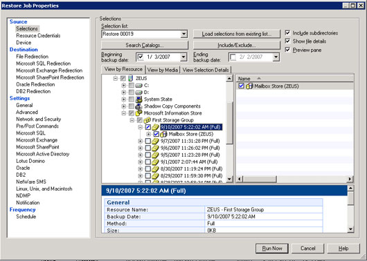 Backup and Restore Exchange 2003 with Recovery Storage Group Picture 6