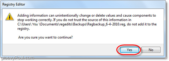 Backup and restore registry in Windows 7 and Vista Picture 6