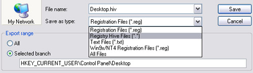 Backup and restore the Registry in Windows XP (The last part) Picture 1