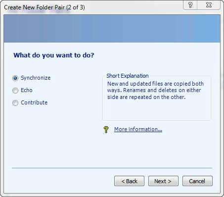 Backup and synchronize files with SyncToy Picture 3