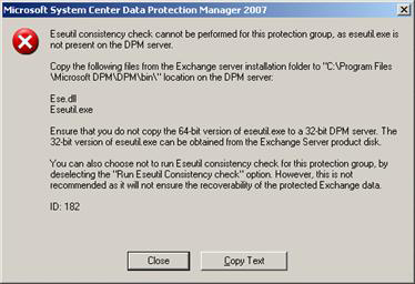 Backup for Exchange Server with DPM 2007 - Part 2: Configure DPM 2007 Picture 18