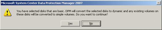 Backup for Exchange Server with DPM 2007 - Part 2: Configure DPM 2007 Picture 2