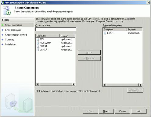 Backup for Exchange Server with DPM 2007 - Part 2: Configure DPM 2007 Picture 4