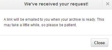Backup personal data on Facebook, Twitter and Google+ Picture 9