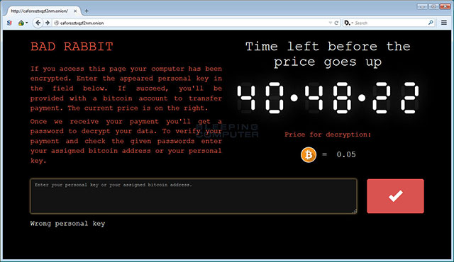 Bad Rabbit - Petya's new ransomware spreads throughout Eastern Europe Picture 1