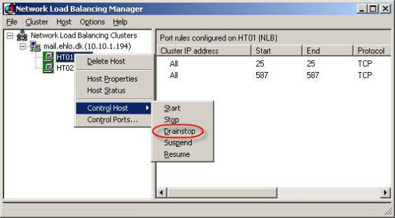 Balancing download of Exchange 2007 SP1 Hub Transport servers with Windows Network Load Balancing (Part 2) Picture 12