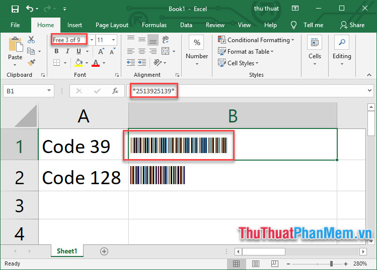 Barcode creation in Word, Excel simple and easy Picture 4