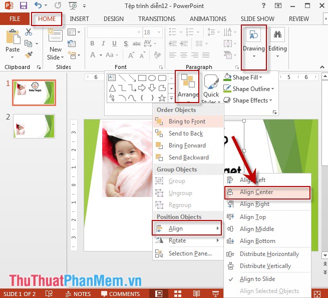 Basic operations on objects on slides in PowerPoint Picture 13