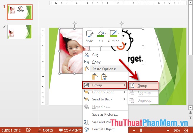 Basic operations on objects on slides in PowerPoint Picture 14
