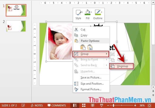 Basic operations on objects on slides in PowerPoint Picture 16