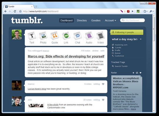 Basic steps to create a blog with Tumblr Picture 11