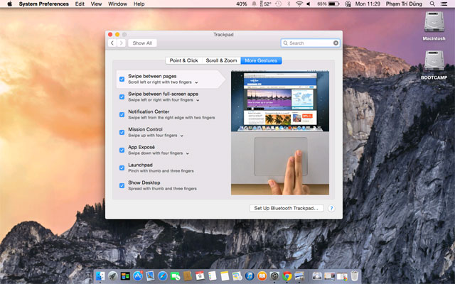 Basic tutorial using multi-point trackpad on OS X Picture 5