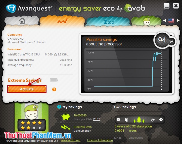 Battery saver software for Avanquest Energy Saver Eco Picture 11