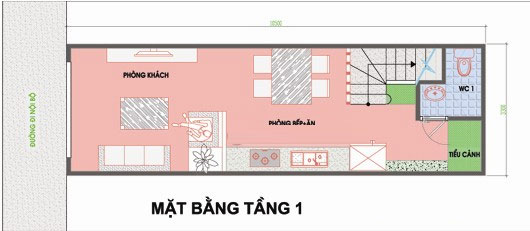 Beautiful 35m2 house model, 3 floors 1 tum Picture 2