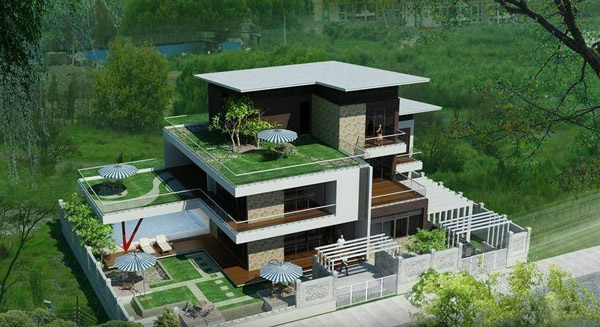 Beautiful 3-storey villa model Picture 6