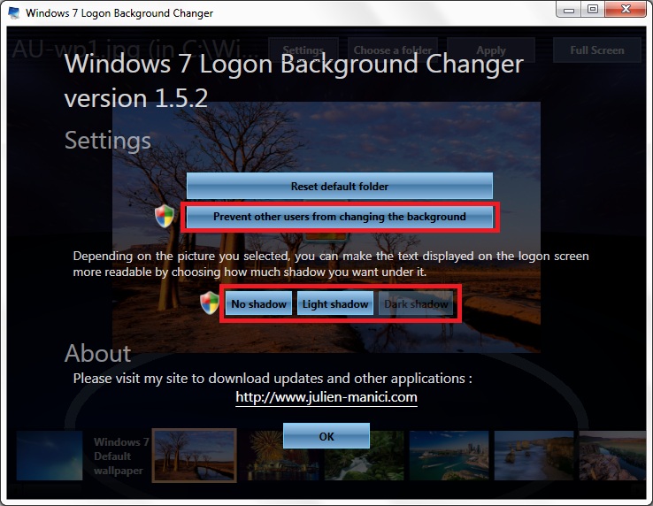 Beautify the Log on screen for Windows 7 and XP Picture 4