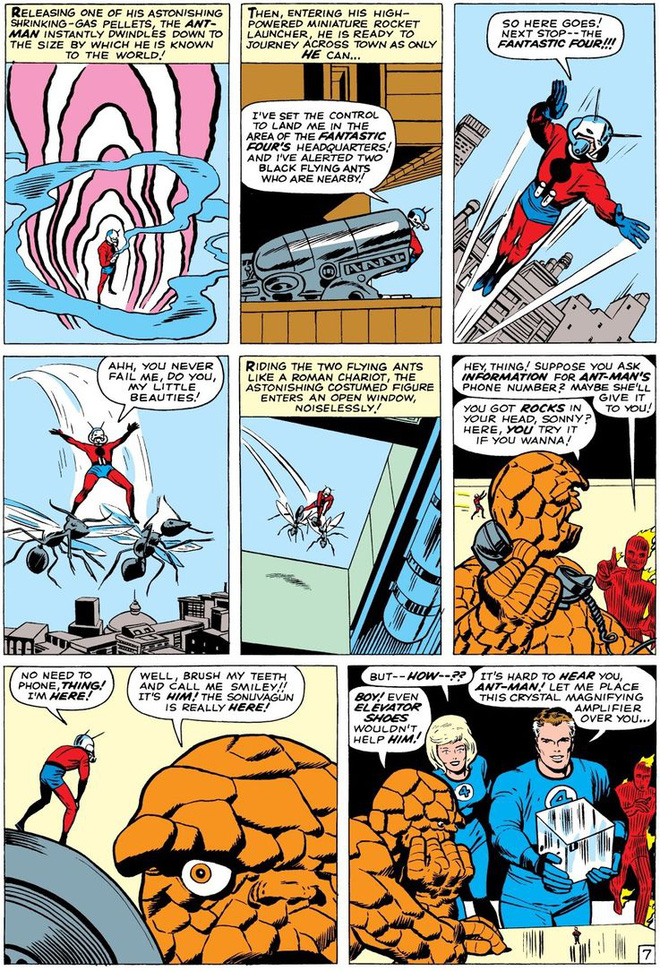 Before there were wing ants to ride, Ant-Man had to use ... rubber bands to fly in the air Picture 10