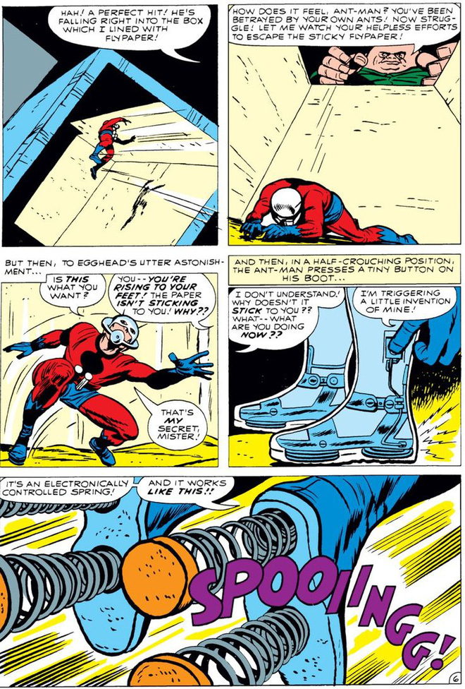 Before there were wing ants to ride, Ant-Man had to use ... rubber bands to fly in the air Picture 7