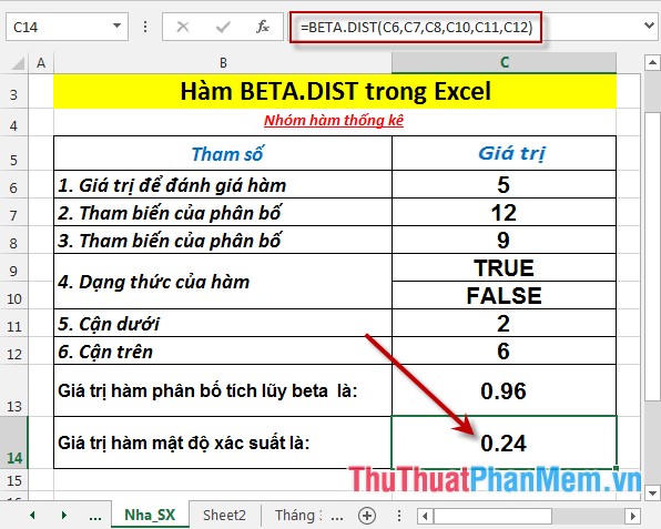 BETA.DIST function - The function returns the Beta distribution in Excel Picture 6