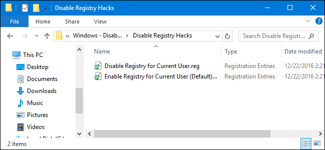 Block access to Registry Editor on Windows 10/8/7 Picture 7