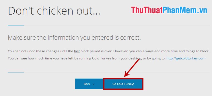 Block access to websites with free software Cold Turkey Picture 5