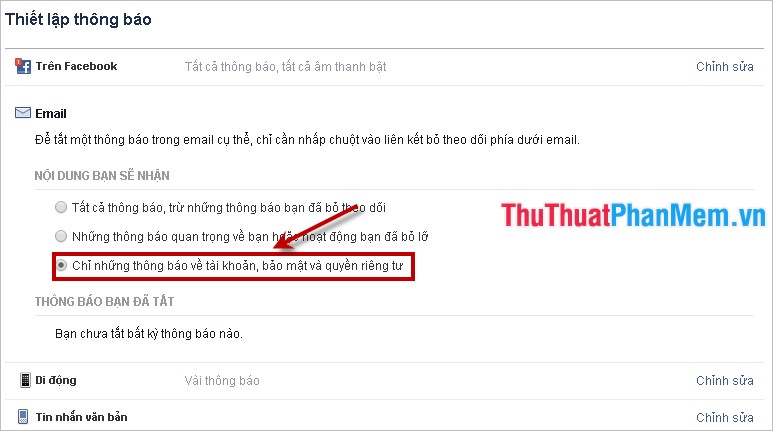 Block Facebook notification emails - Cancel the function of sending Facebook notification emails Picture 5