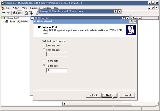 Block web browser with IPSec Picture 11