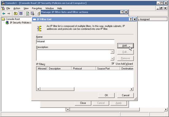 Block web browser with IPSec Picture 15
