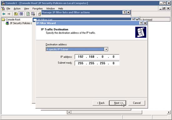 Block web browser with IPSec Picture 18
