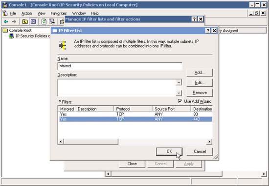 Block web browser with IPSec Picture 19