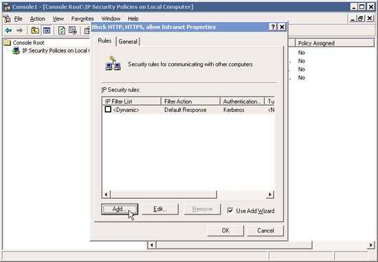 Block web browser with IPSec Picture 28