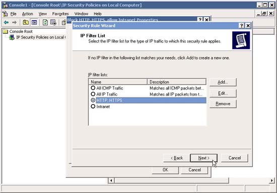 Block web browser with IPSec Picture 31