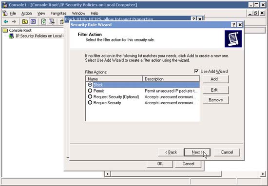 Block web browser with IPSec Picture 32