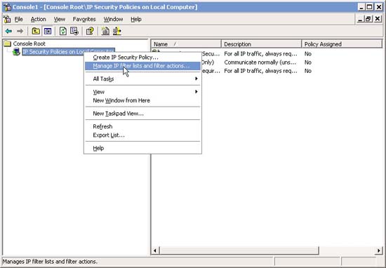 Block web browser with IPSec Picture 4