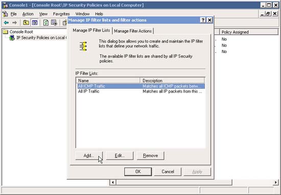 Block web browser with IPSec Picture 5