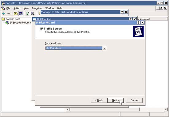 Block web browser with IPSec Picture 8