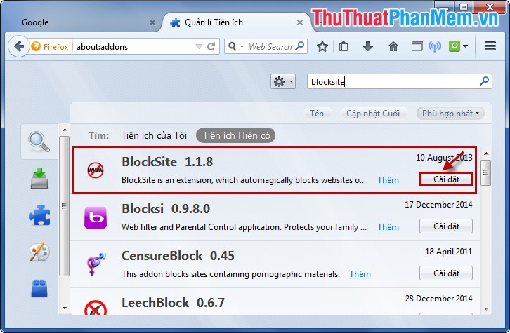 Block websites with the Blocksite add-on in Firefox Picture 5