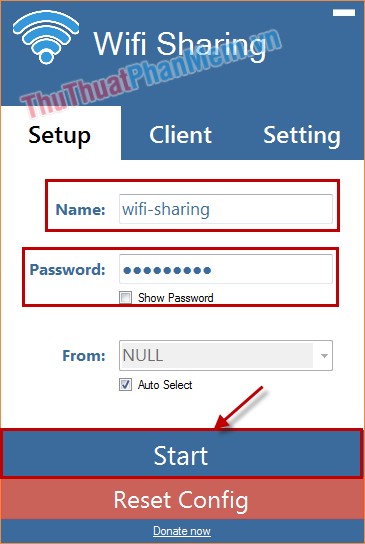 Broadcast wifi on Laptop with Wifi Sharing software Picture 3
