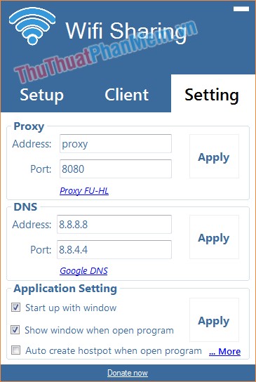 Broadcast wifi on Laptop with Wifi Sharing software Picture 6