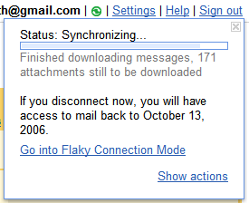 Browse Gmail without an Internet connection Picture 4