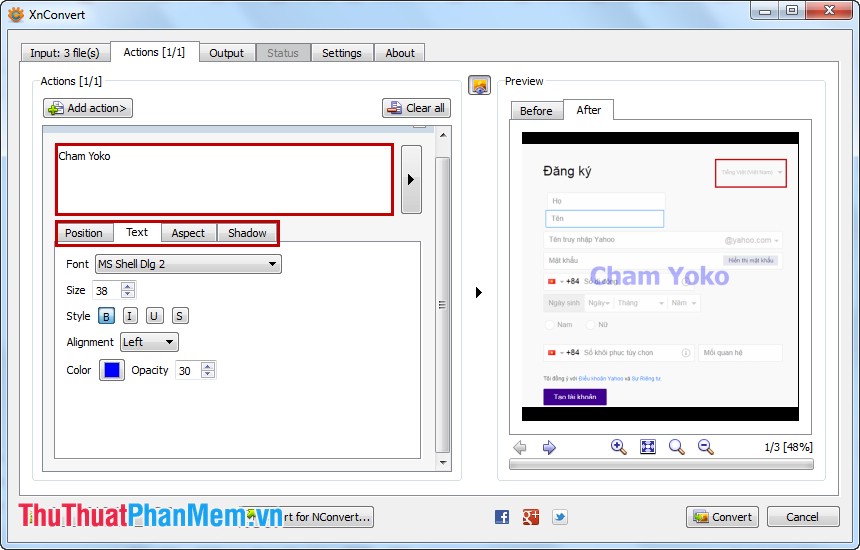 Bulk photo stamp with XnConvert Picture 5