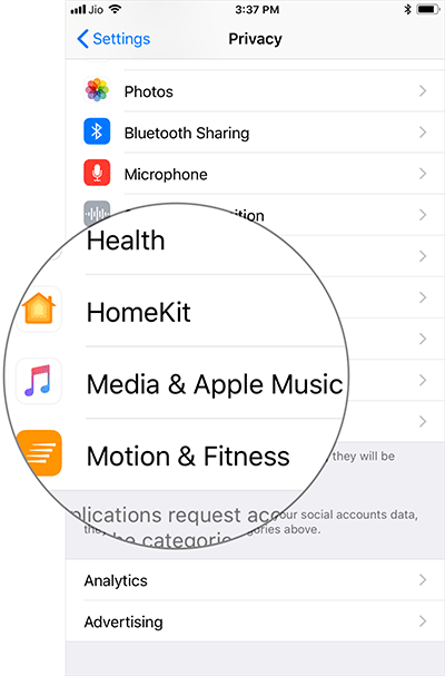 Cancel Apple Music access of third party applications Picture 4