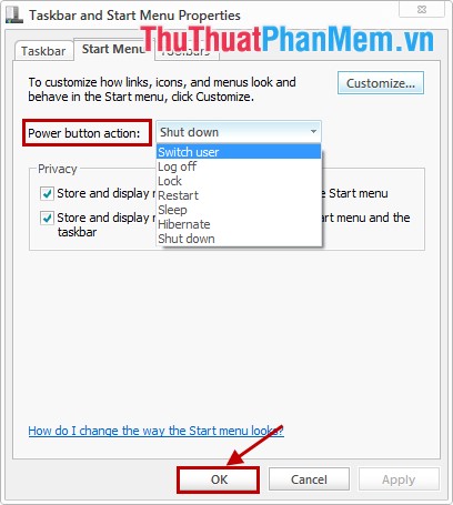 Change Power button function on Windows 7 devices Picture 3