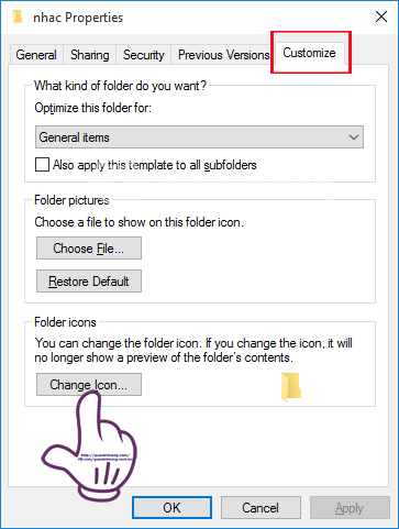 Change the avatar for the folder with IconCool Studio Picture 12